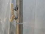 Puerta para invernadero de la Serie T con estructura metálica y de plástico